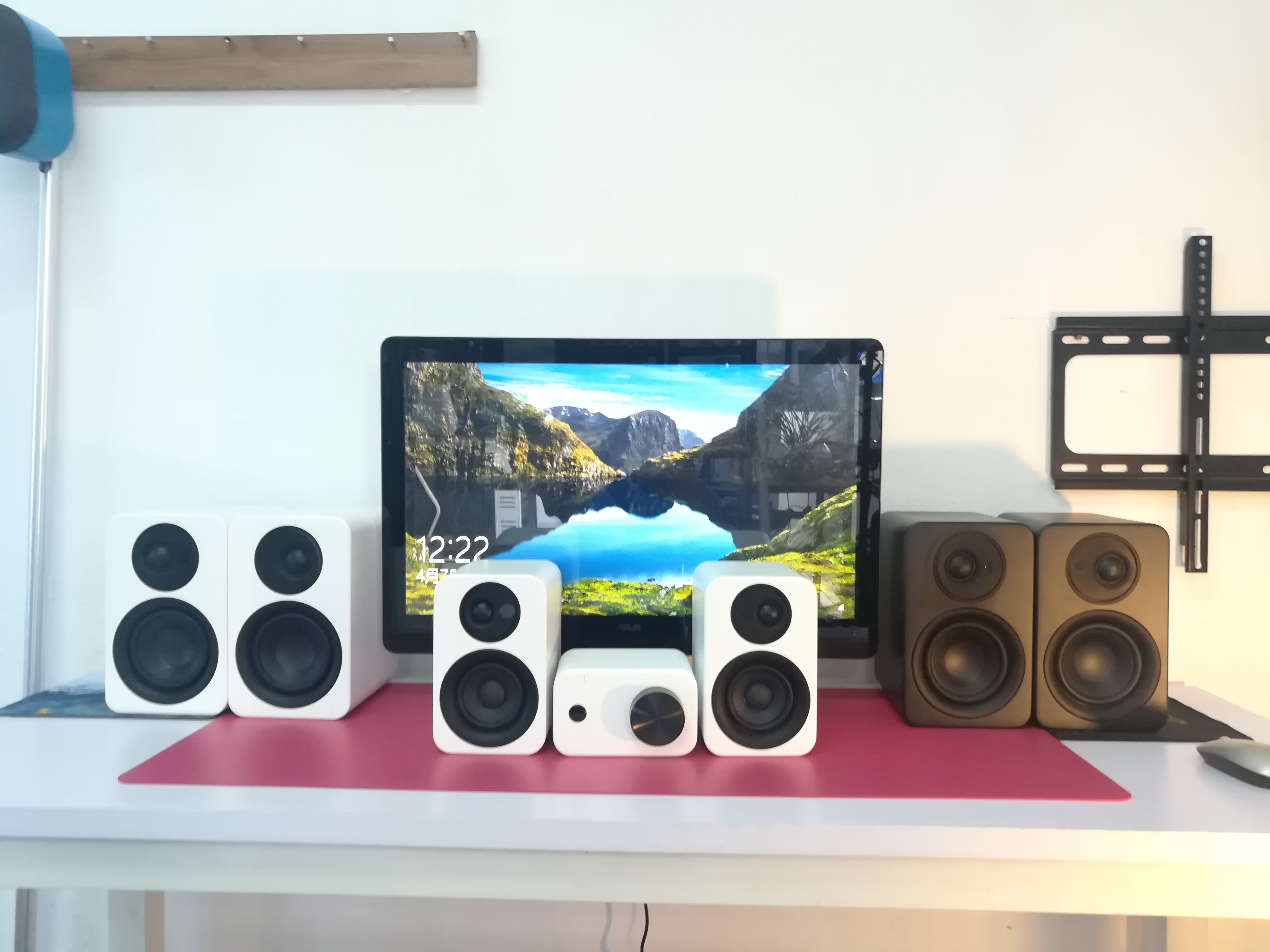 high gloss 4 inch 2-way HIFI speakers-bookshelf loudspeaker 